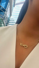 Load image into Gallery viewer, Desaray - infinity diamond pendant
